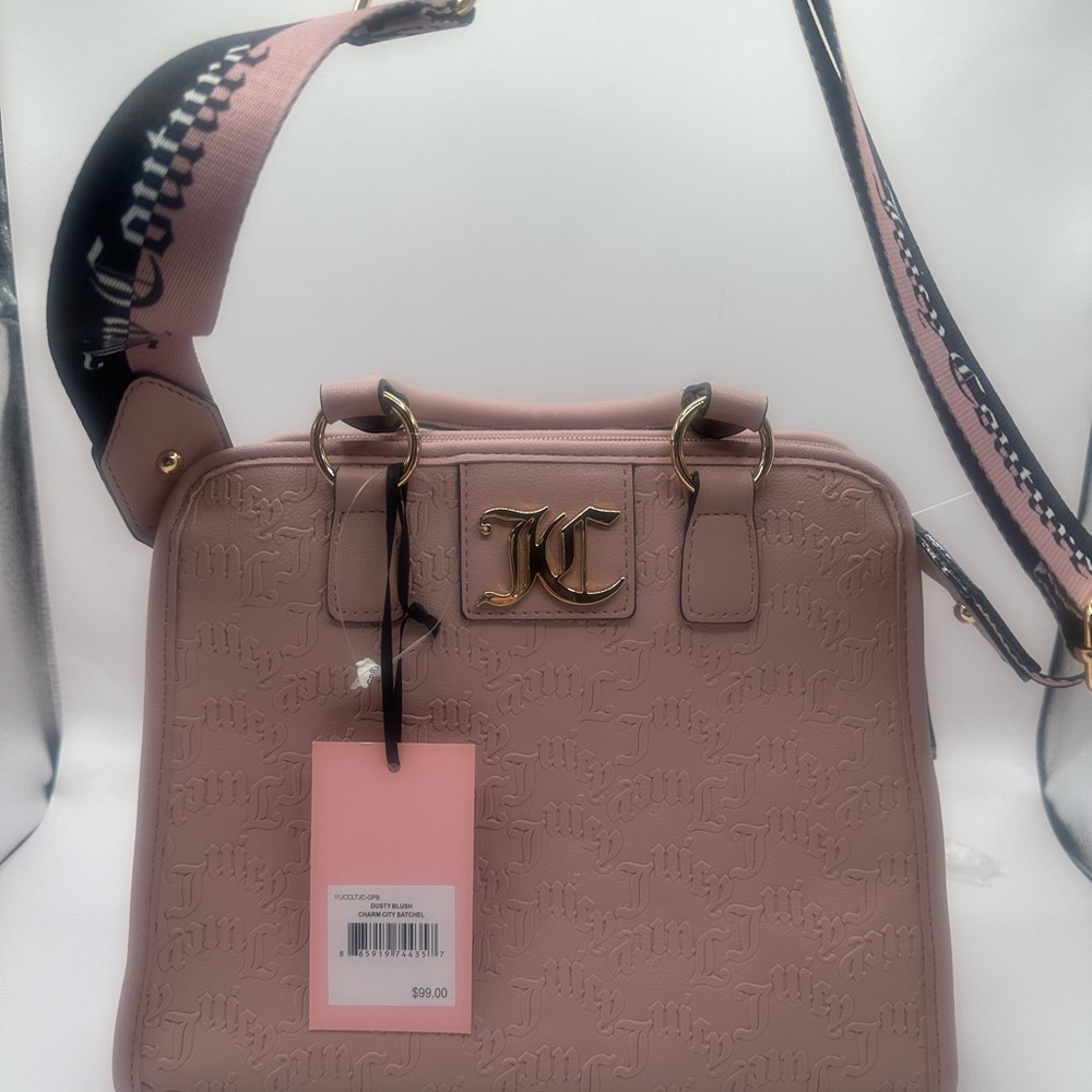NWT blush pink embossed juicy couture crossbody